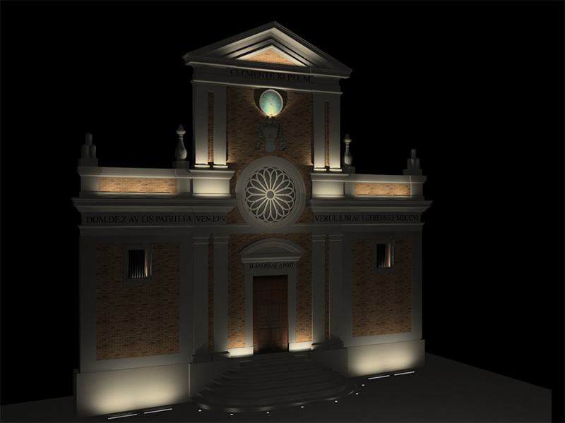 Illuminazione artistica della Cattedrale di Veroli